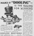 First national advertisement for the Dooling 61—Model Airplane News, November 1947